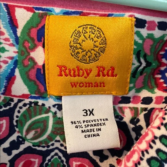 Ruby Rd. Multicolor Patterned Dress - Picture 2 of 3